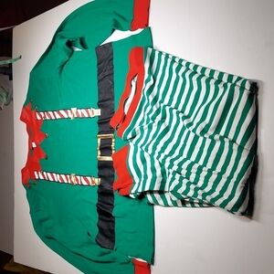 Wondershop at Target Holiday Elf Pajama Top & Bottom Size XXL
